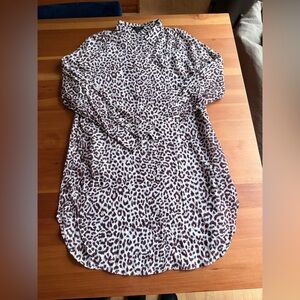 J. Crew Animal Print Beach Coverup